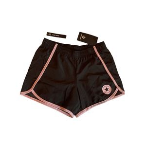 NWT Converse All Star Black Short Girls Sz M (10-12) NWT